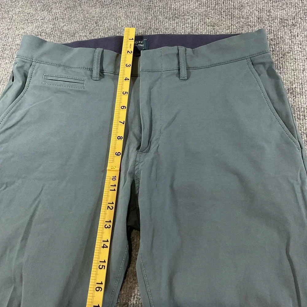 J Crew Tech Pant 31x34 Slim Fit Gray Performance Stretch Travel Casual Dress Pan